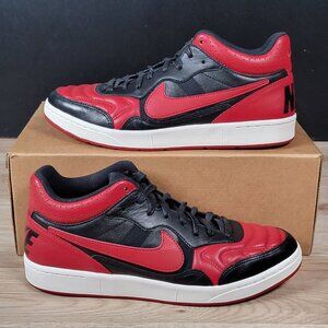 Nike NSW Zoom Tiempo 94 Mid QS Shoes Men Size 10 Bred Black Red White 641147-061